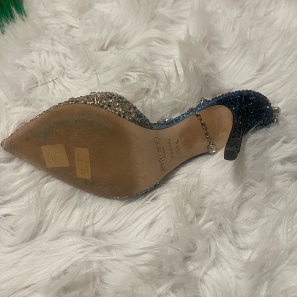 Jimmy Choo Glittering Pink and Silver Heels - Picture 7 of 8